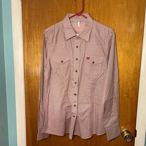 Womens Cinch pearl snap